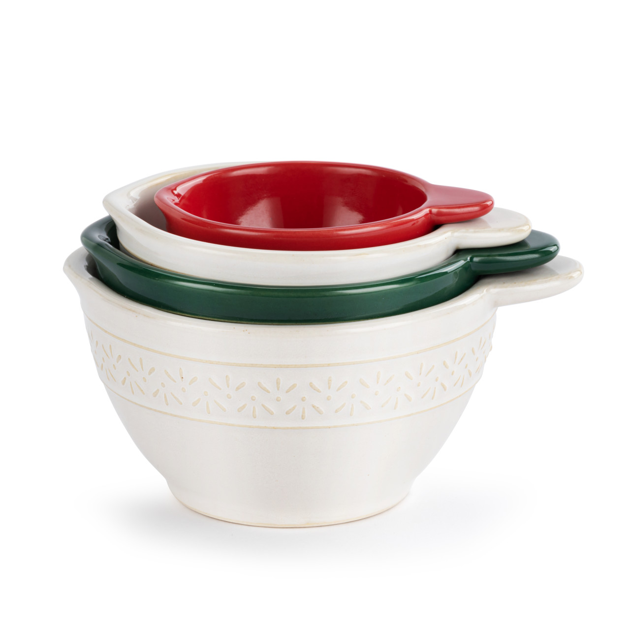 Ceramic Christmas Measuring Cups thumbnail