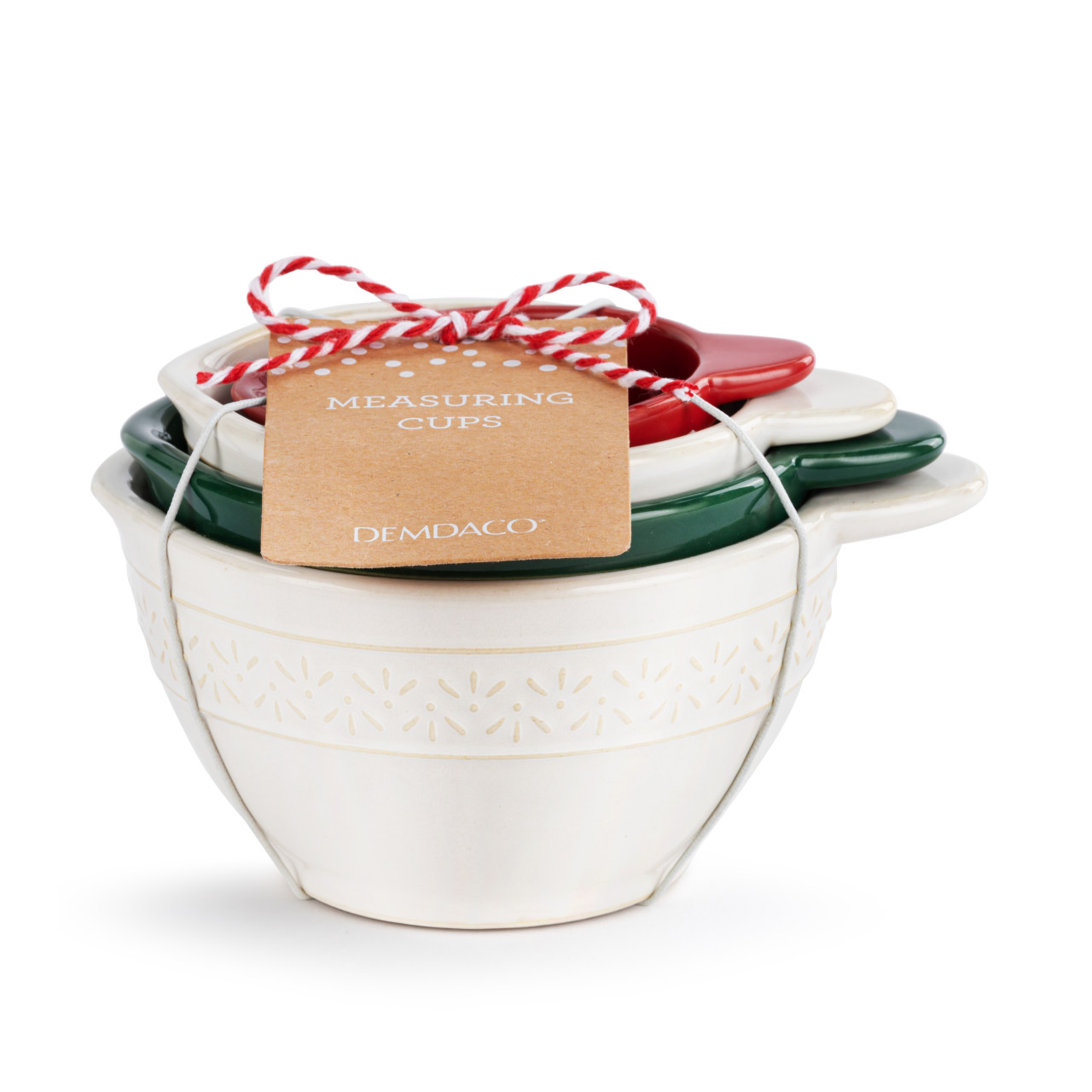 Ceramic Christmas Measuring Cups thumbnail