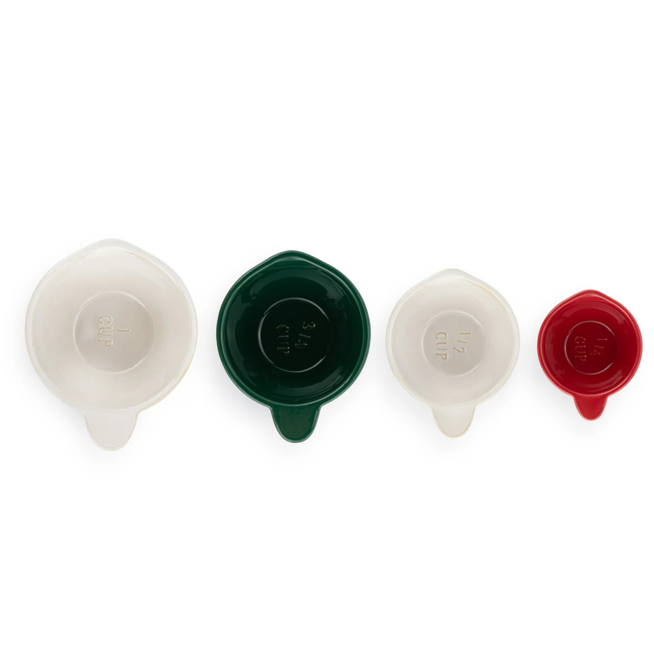 Ceramic Christmas Measuring Cups thumbnail