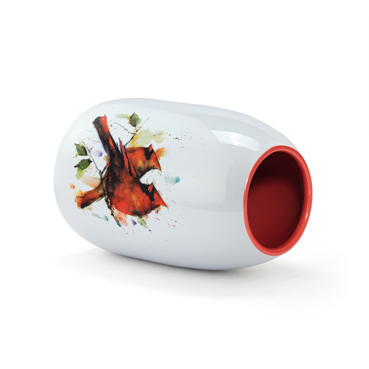 Cardinal Pair Color Vase thumbnail