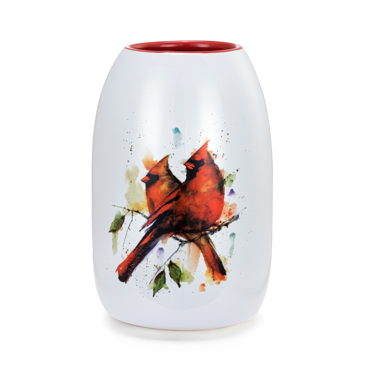 Cardinal Pair Color Vase thumbnail
