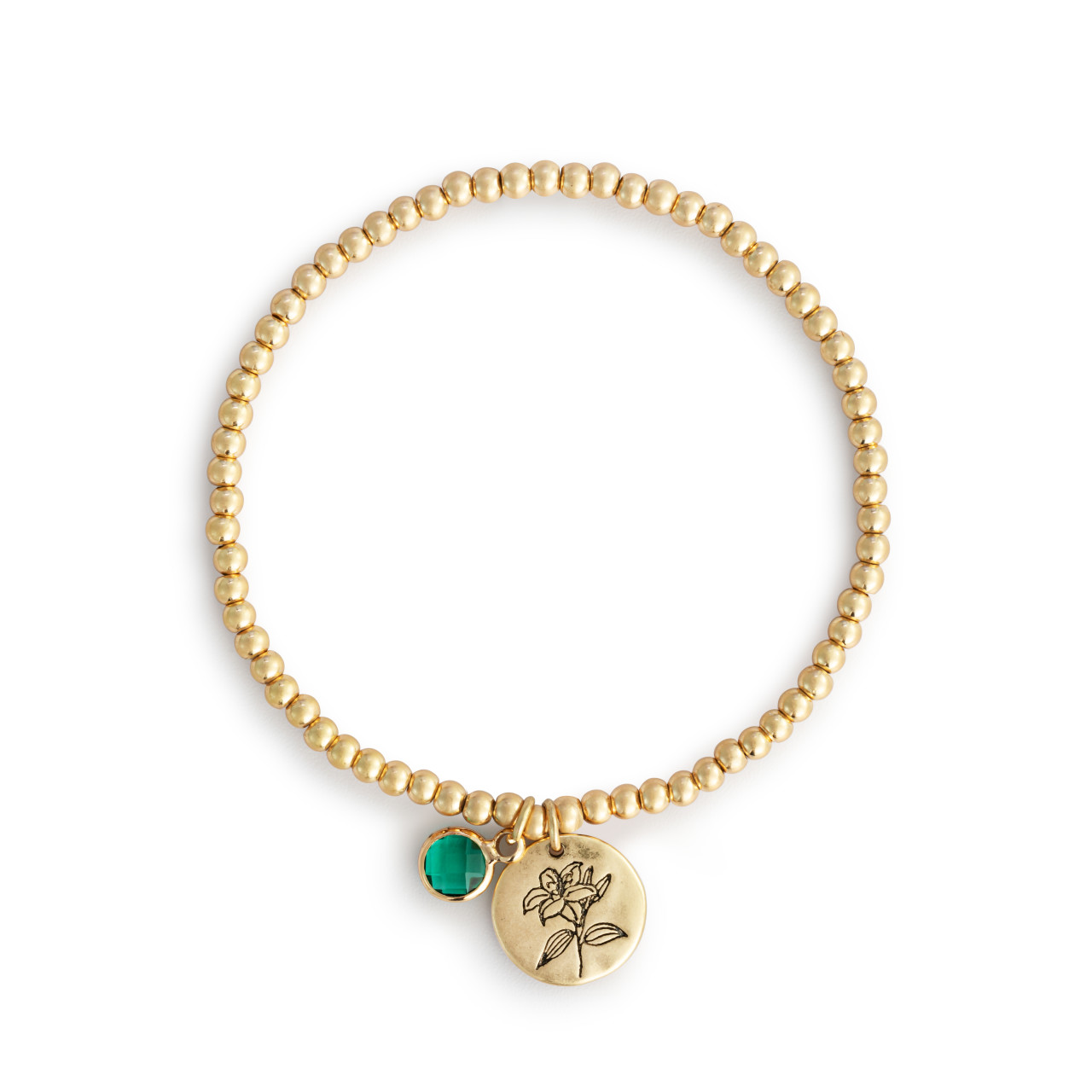Birthstone Charm Bracelet - May thumbnail