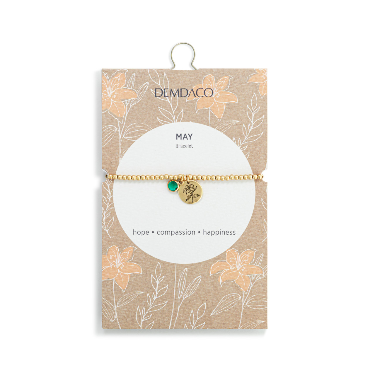 Birthstone Charm Bracelet - May thumbnail