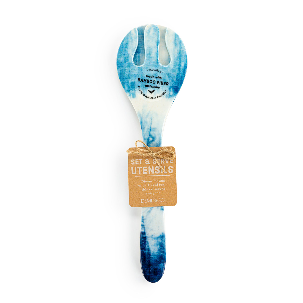 Coastal Shibori Melamine Serving Utensil Set thumbnail