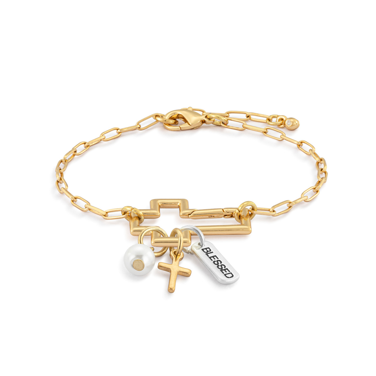 Faith Bracelet Jewelry Set - Gold thumbnail