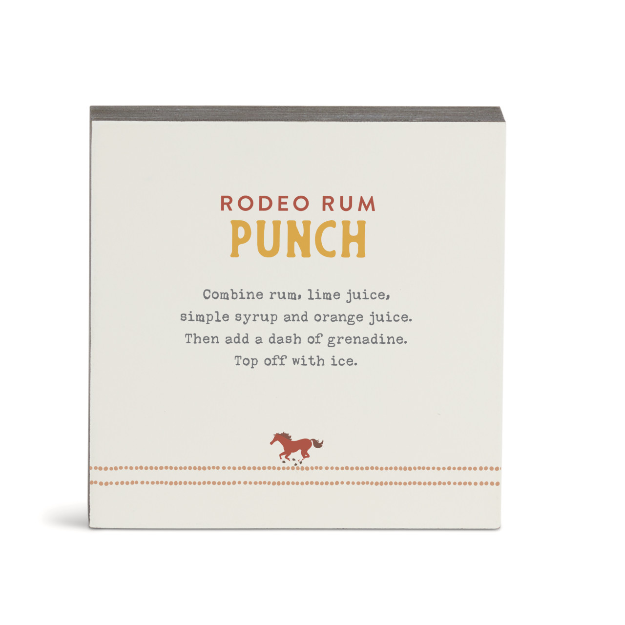 Recipes Rodeo Punch Wall Art - 6" sq. thumbnail