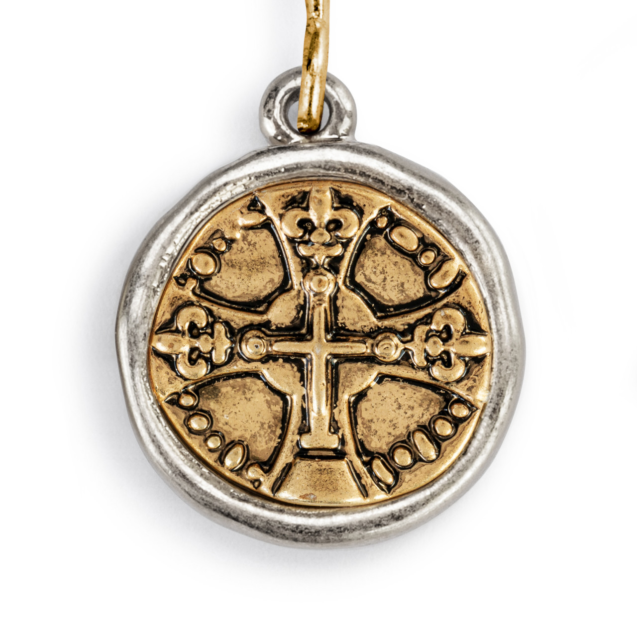 Wrapped in Prayer Earrings - Gold thumbnail