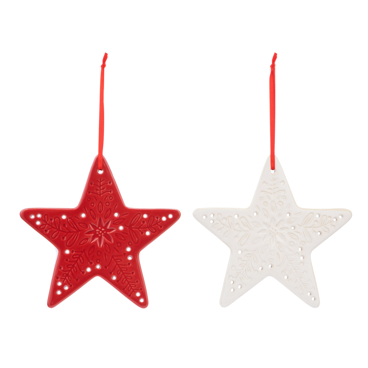 Star Ceramic Ornaments - Set of 2 thumbnail