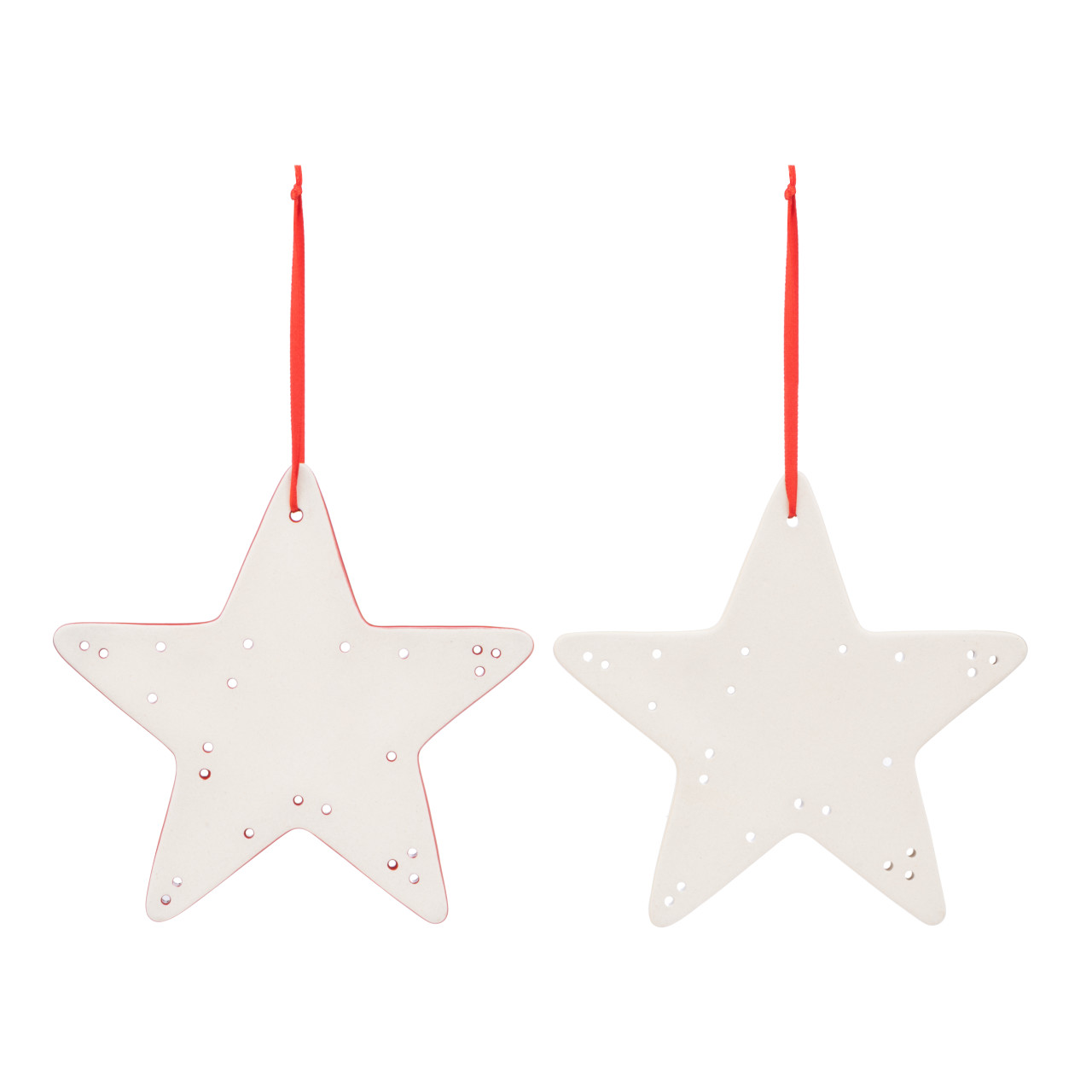 Star Ceramic Ornaments - Set of 2 thumbnail