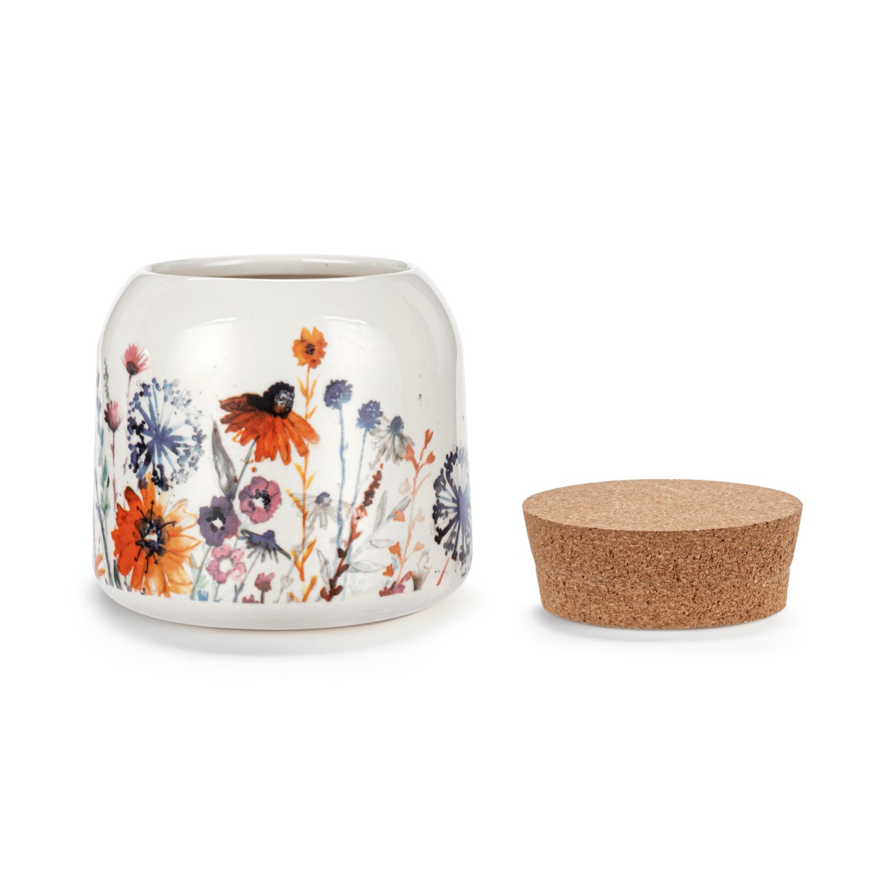 Meadow Flowers Small Cork Lid Canister thumbnail