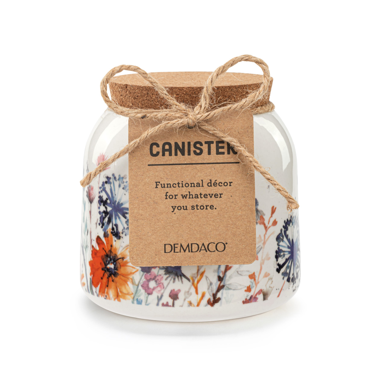 Meadow Flowers Small Cork Lid Canister thumbnail