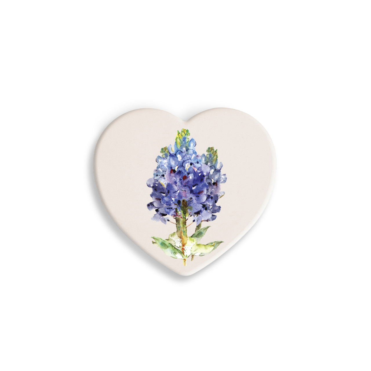 Bluebonnet Heart Coaster thumbnail