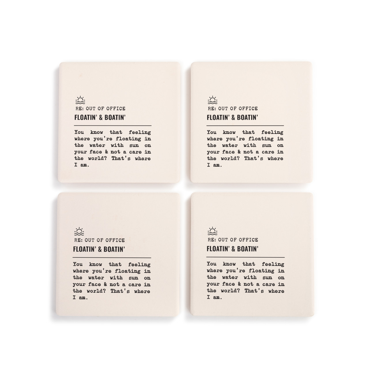 Floatin' and Boatin' Coasters - Set of 4 thumbnail