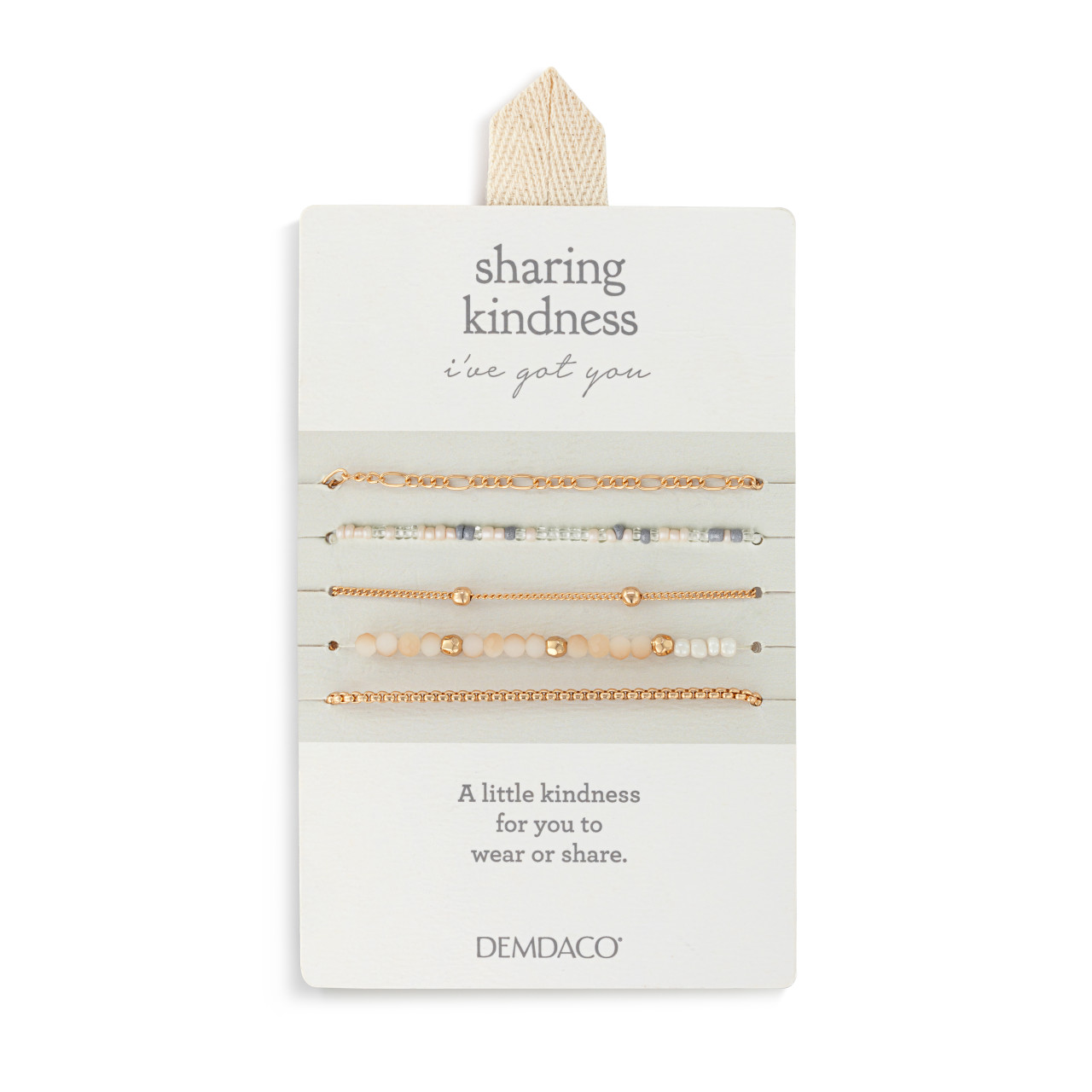 Bracelet Set of 5 - Rose Cloud Gold thumbnail