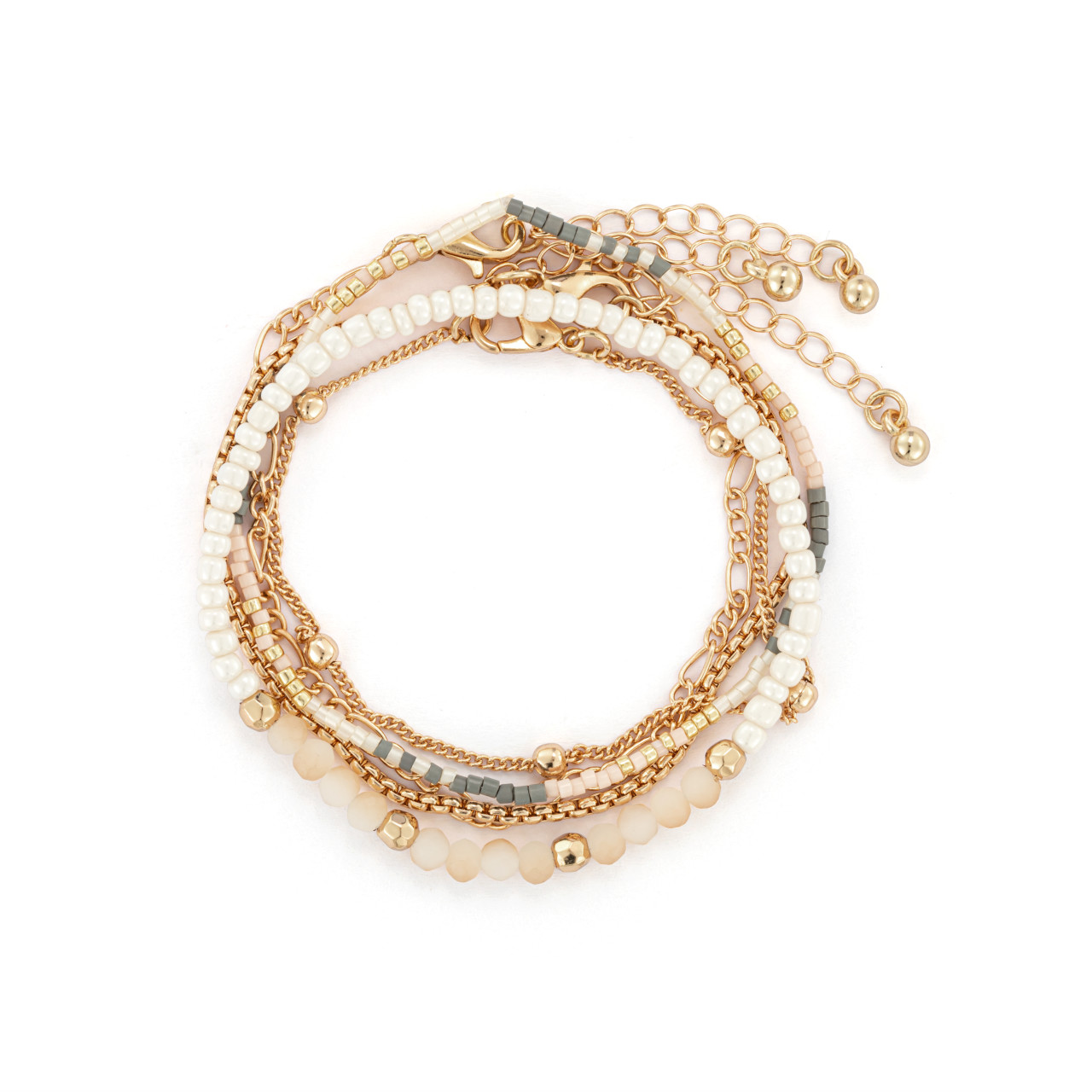 Bracelet Set of 5 - Rose Cloud Gold thumbnail