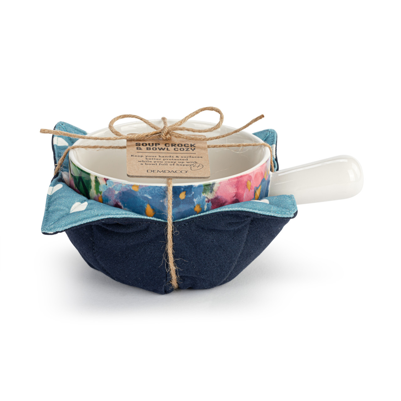 byDesign Serving Hydrangea Ajisai Soup Crock and Bowl Cozy Set thumbnail