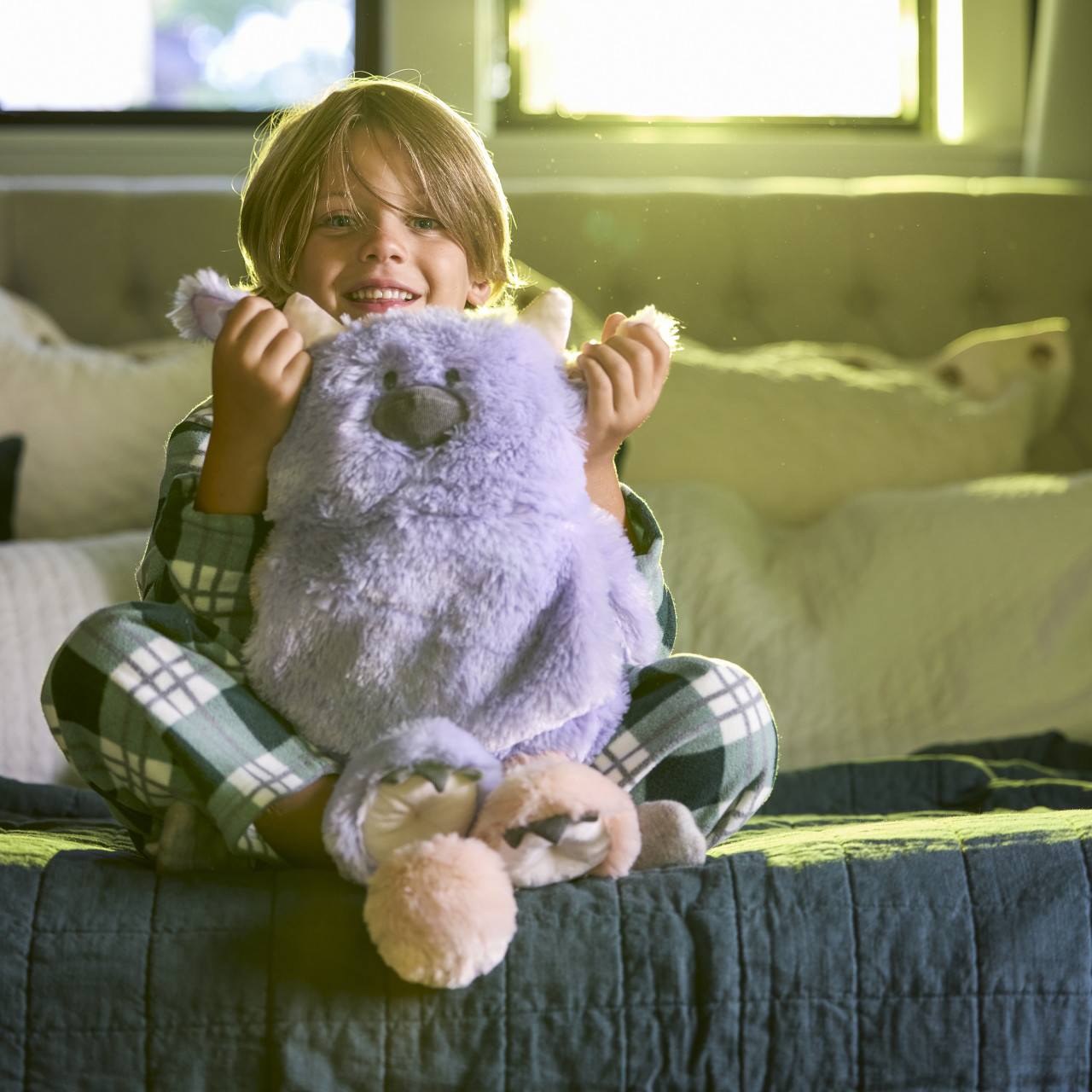 Calming Cuddlers Purple Monster Stuffed Animal 10" thumbnail