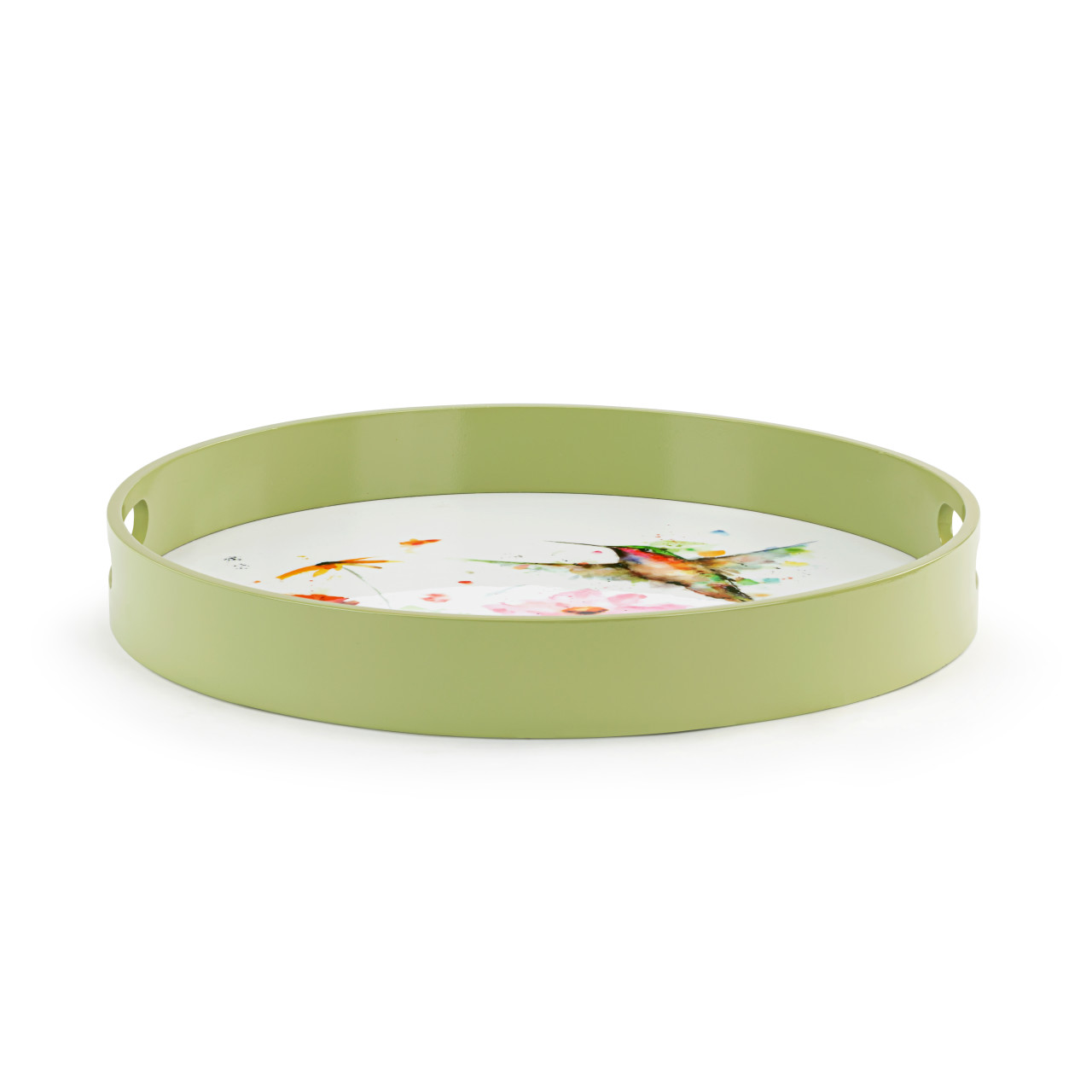 Stopping By Round Serve Tray thumbnail