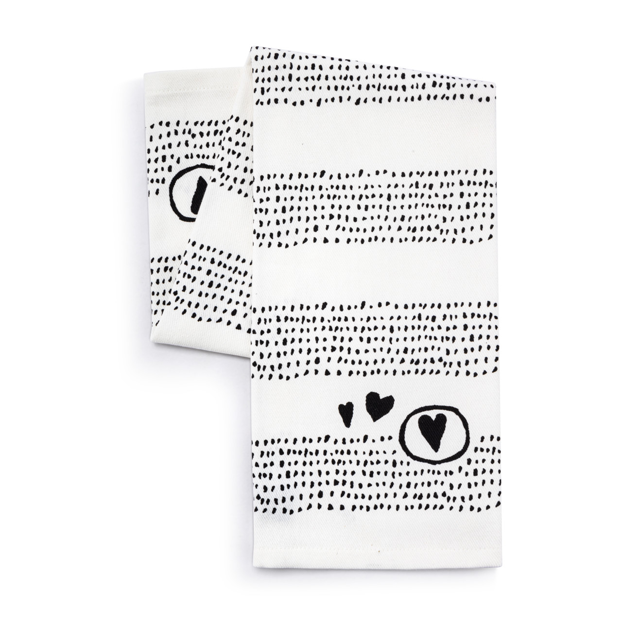 Hearts Cotton Twill Kitchen Towel thumbnail