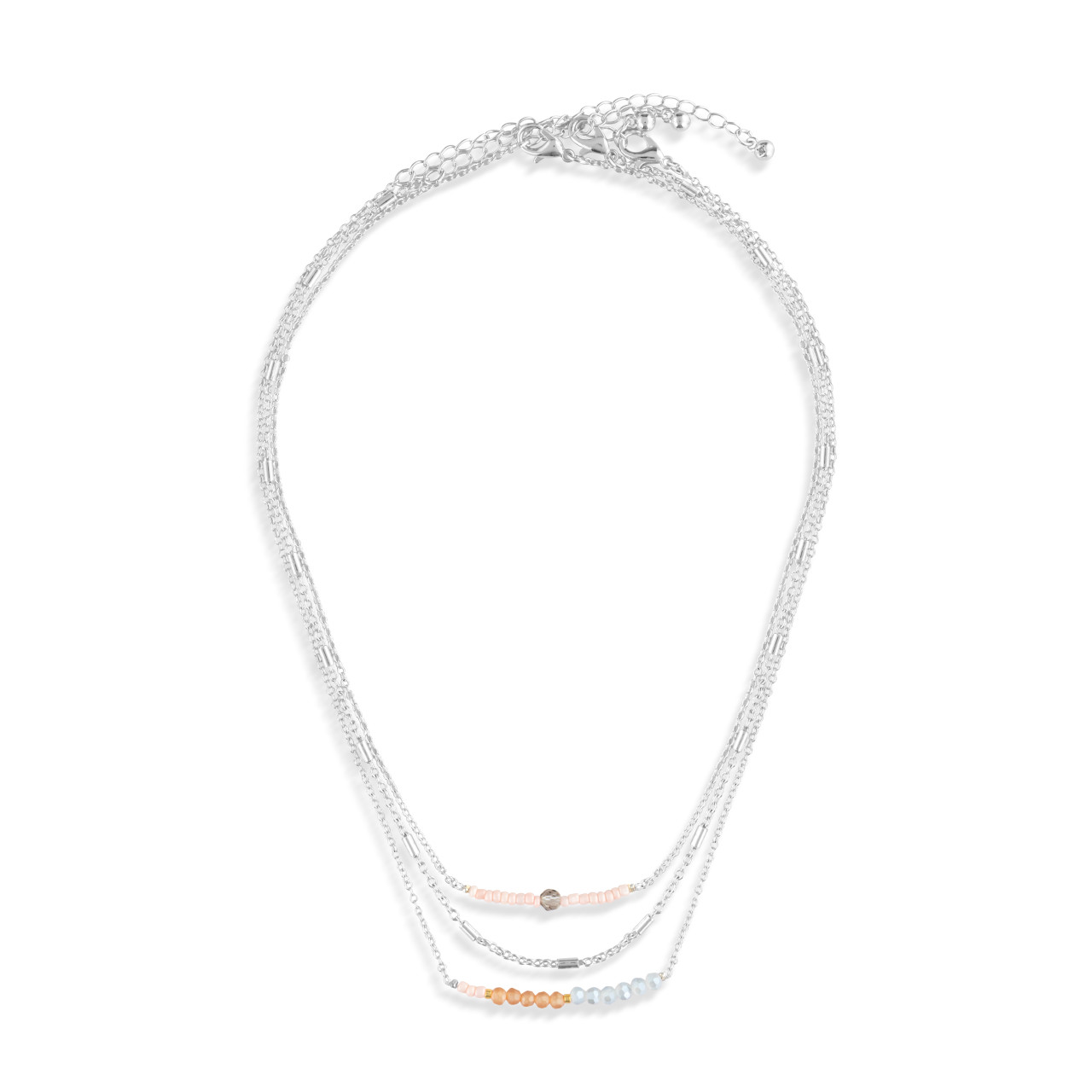 Necklace Set of 3 - Multicolor Silver thumbnail