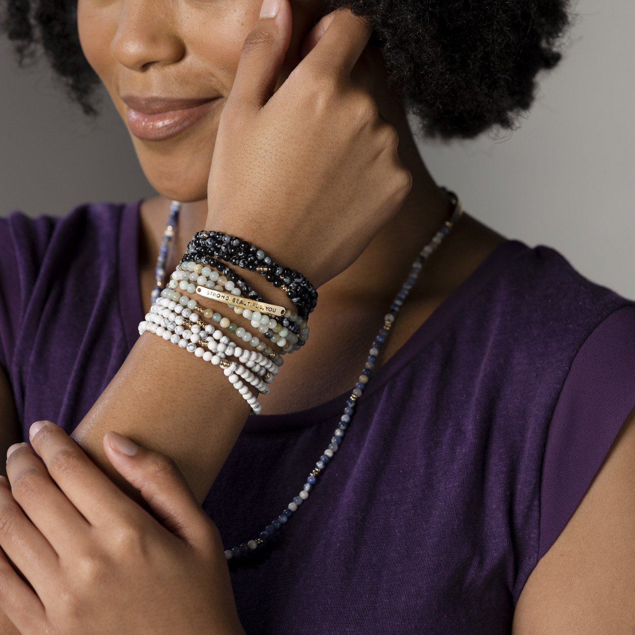 Necklace/Bracelet - Green Mix thumbnail