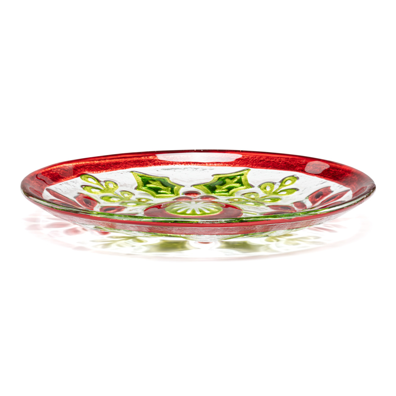 Holly Pattern Mini Round Plate thumbnail