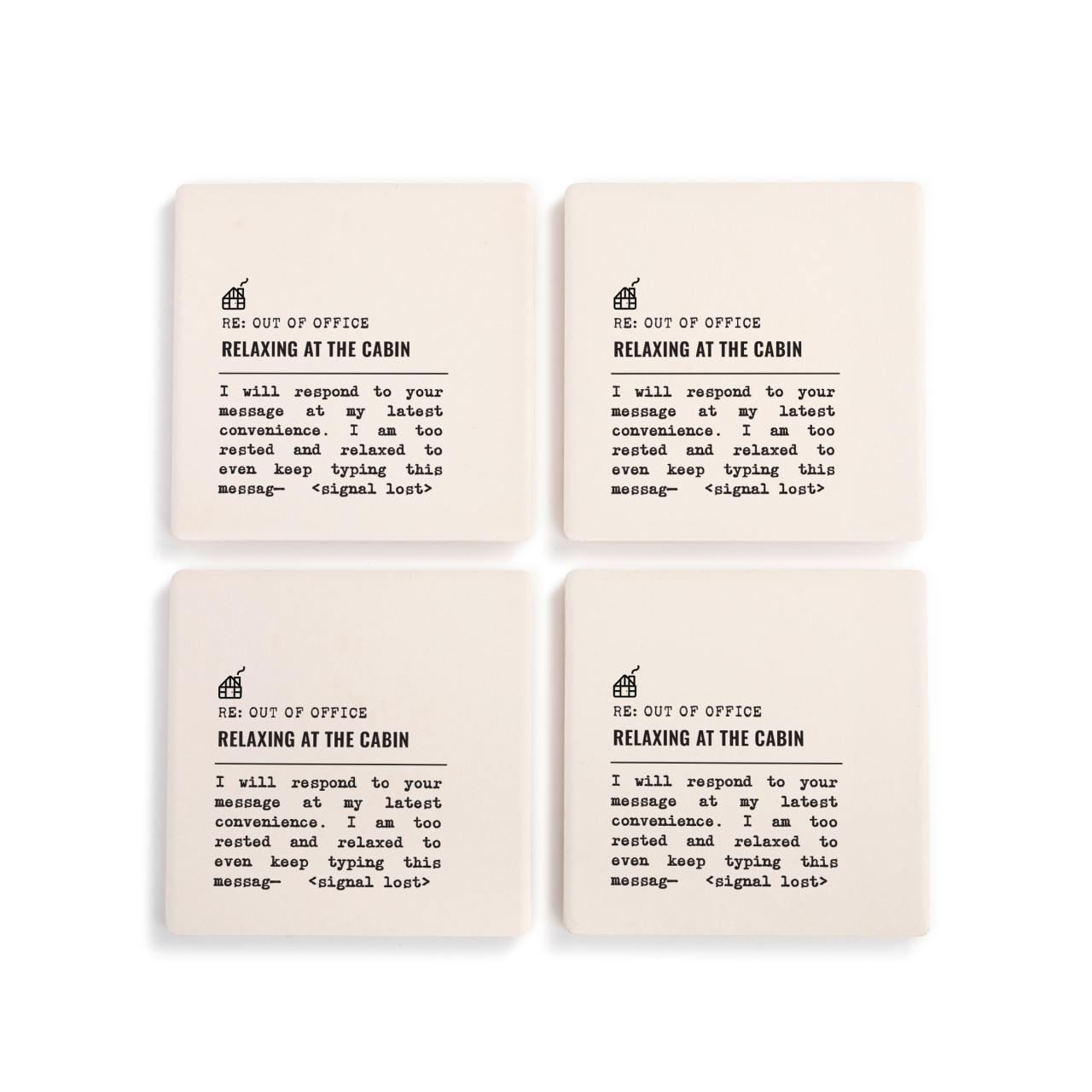 At the Cabin Coasters - Set of 4 thumbnail
