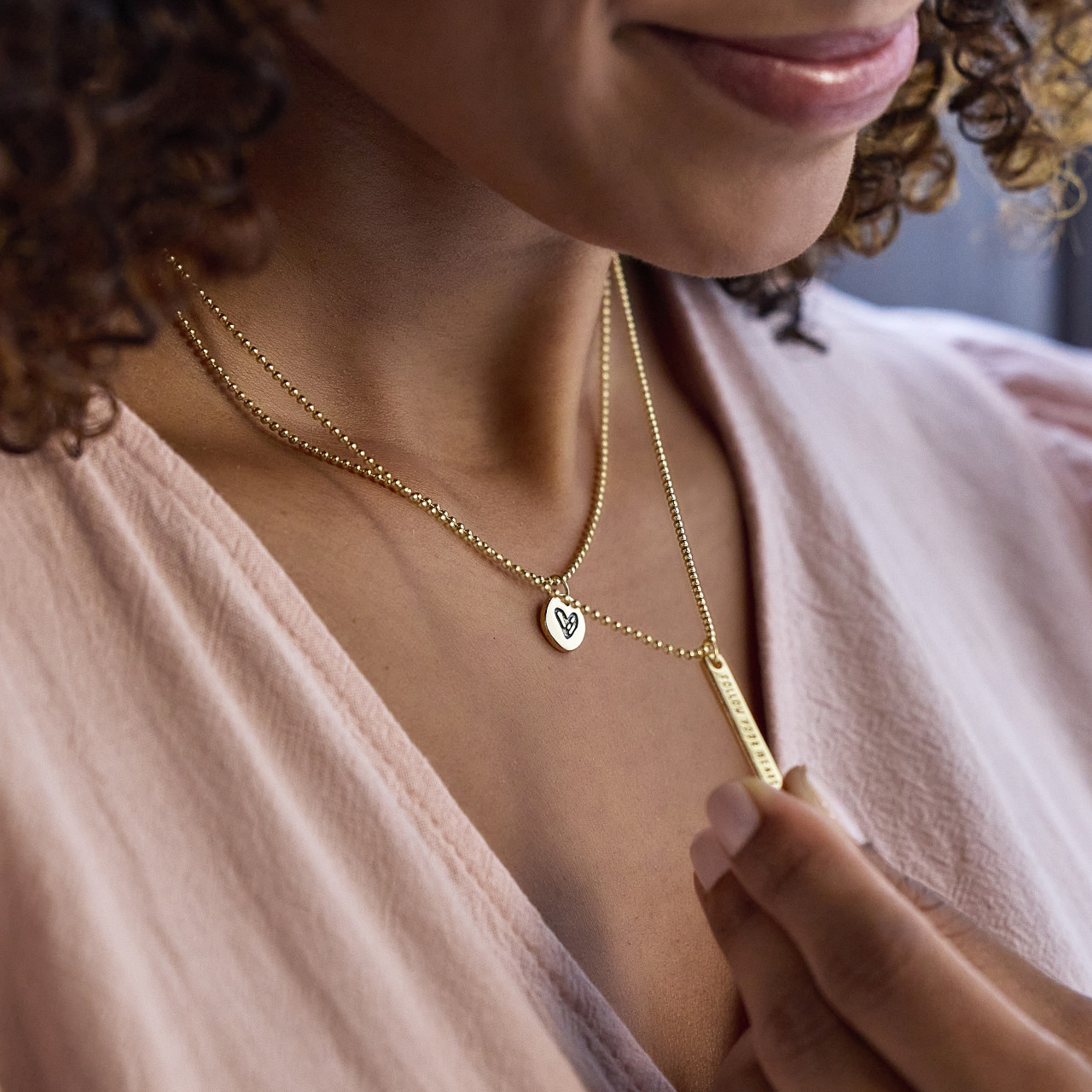 Layered Necklace - Follow Your Heart thumbnail