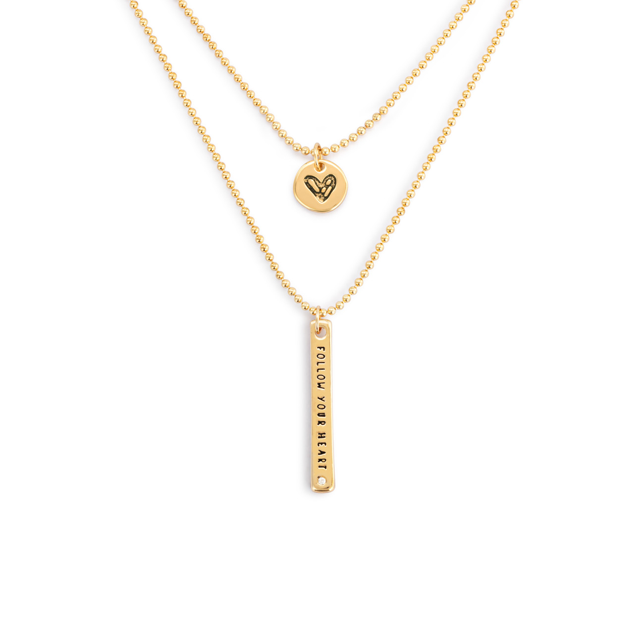 Layered Necklace - Follow Your Heart thumbnail