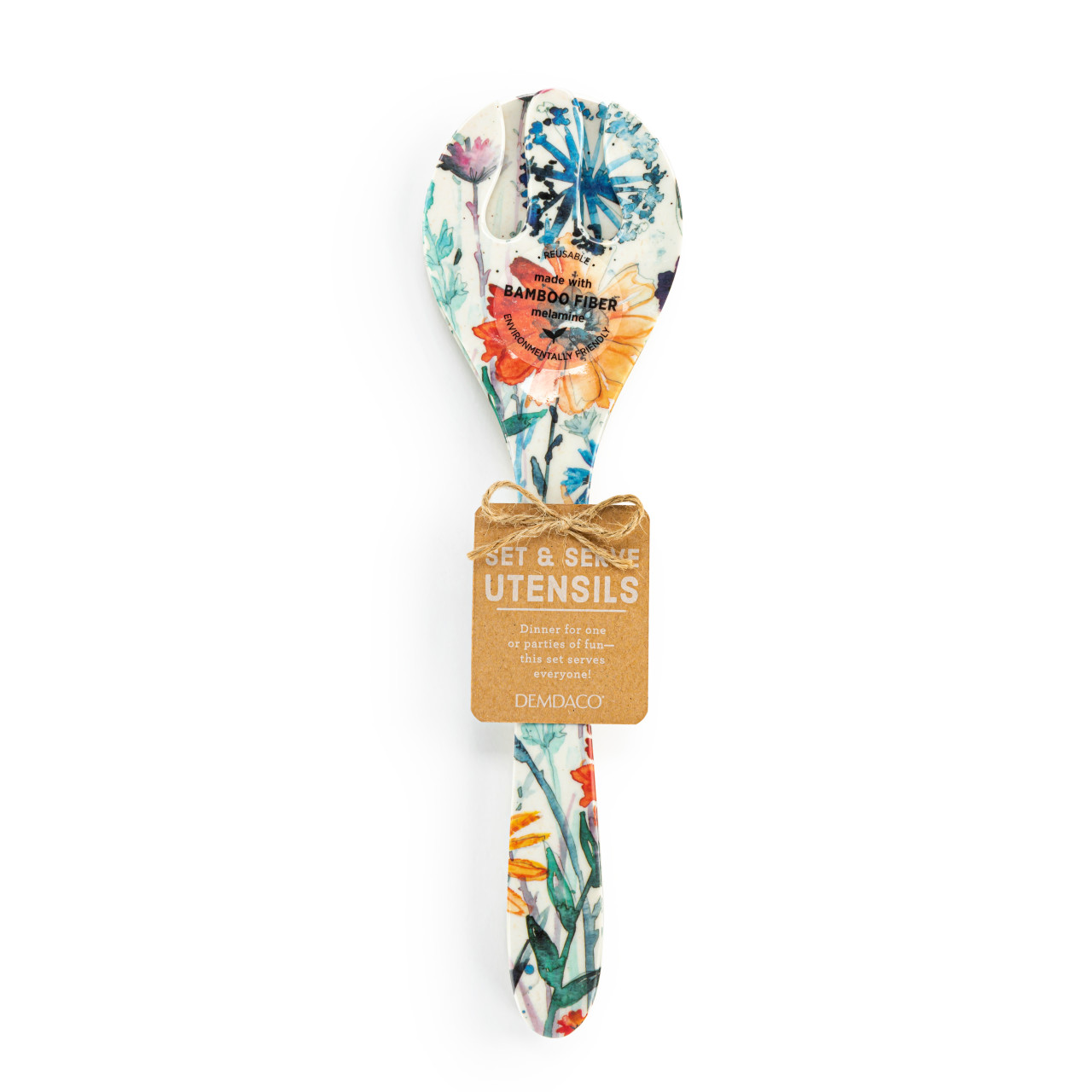 Meadow Flowers Melamine Serving Utensil Set thumbnail