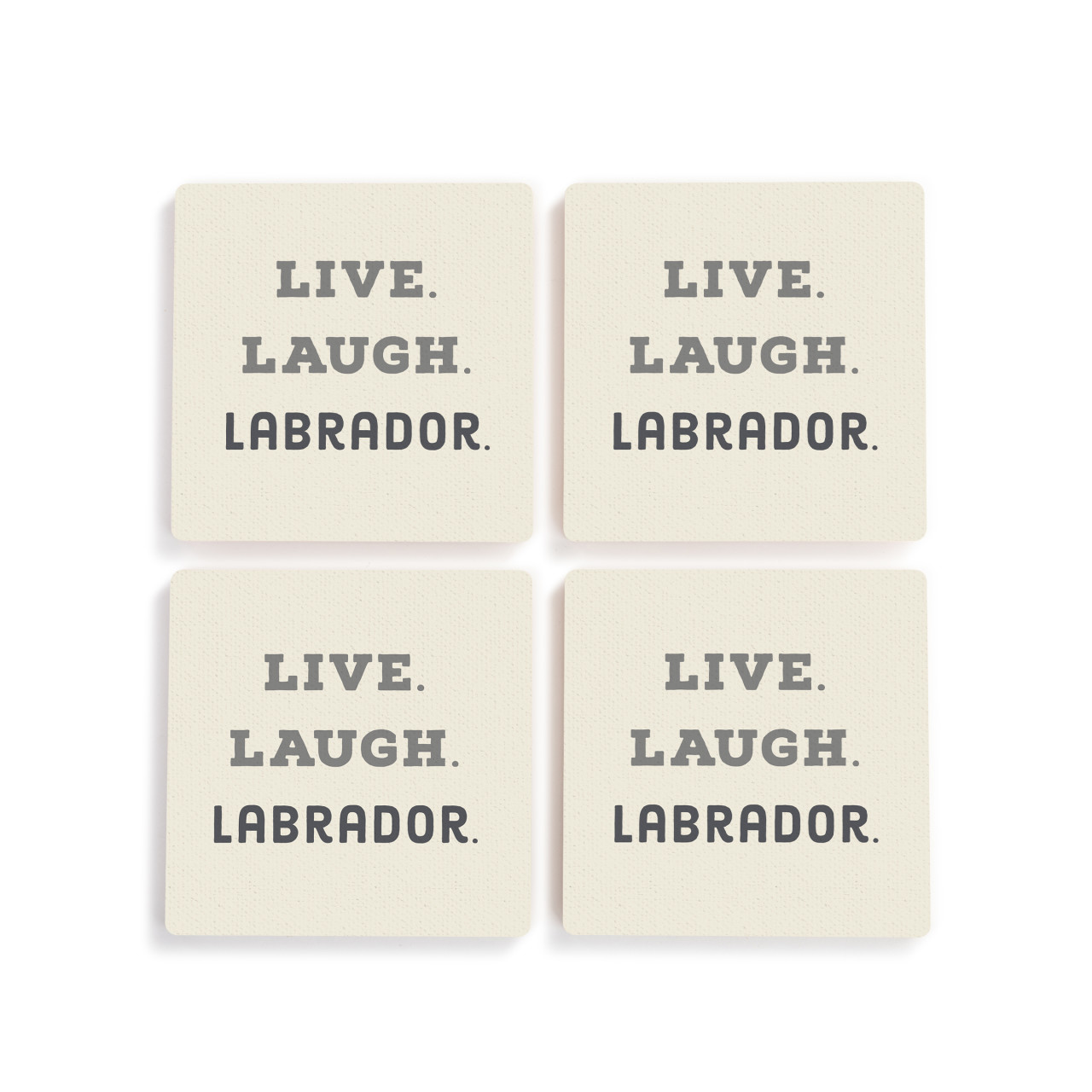 Live Laugh Labrador Coasters - Set of 4 thumbnail