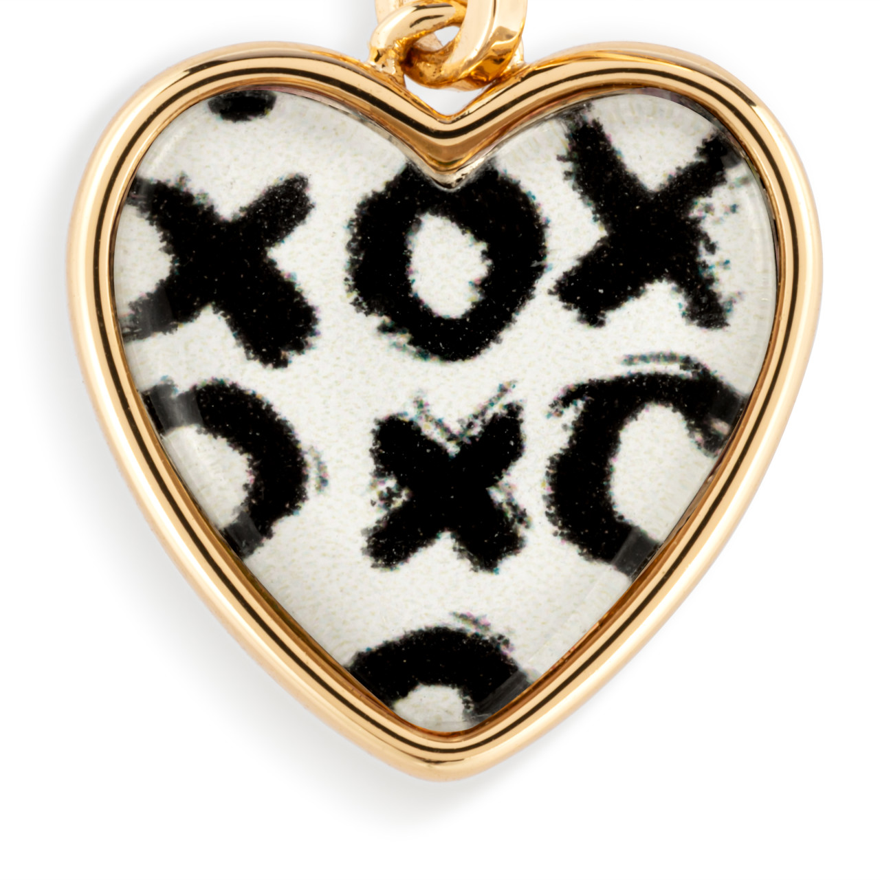 Art Heart Earrings - Hugs & Kisses thumbnail