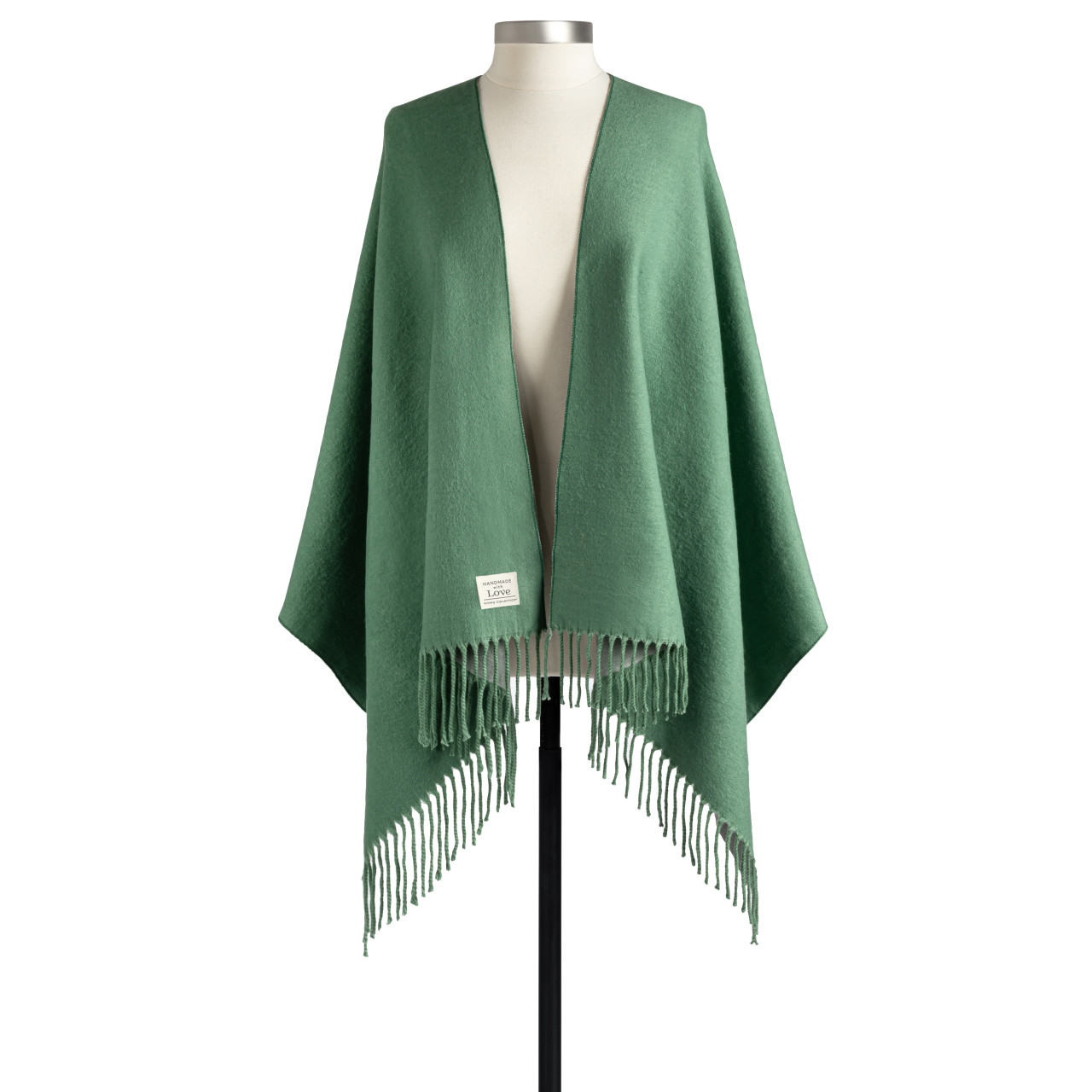 Giving Collection Vibrant Green Fringed Giving Wrap thumbnail
