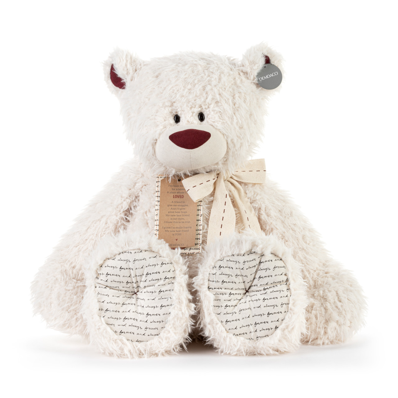Jumbo LOVED Bear - Cream thumbnail