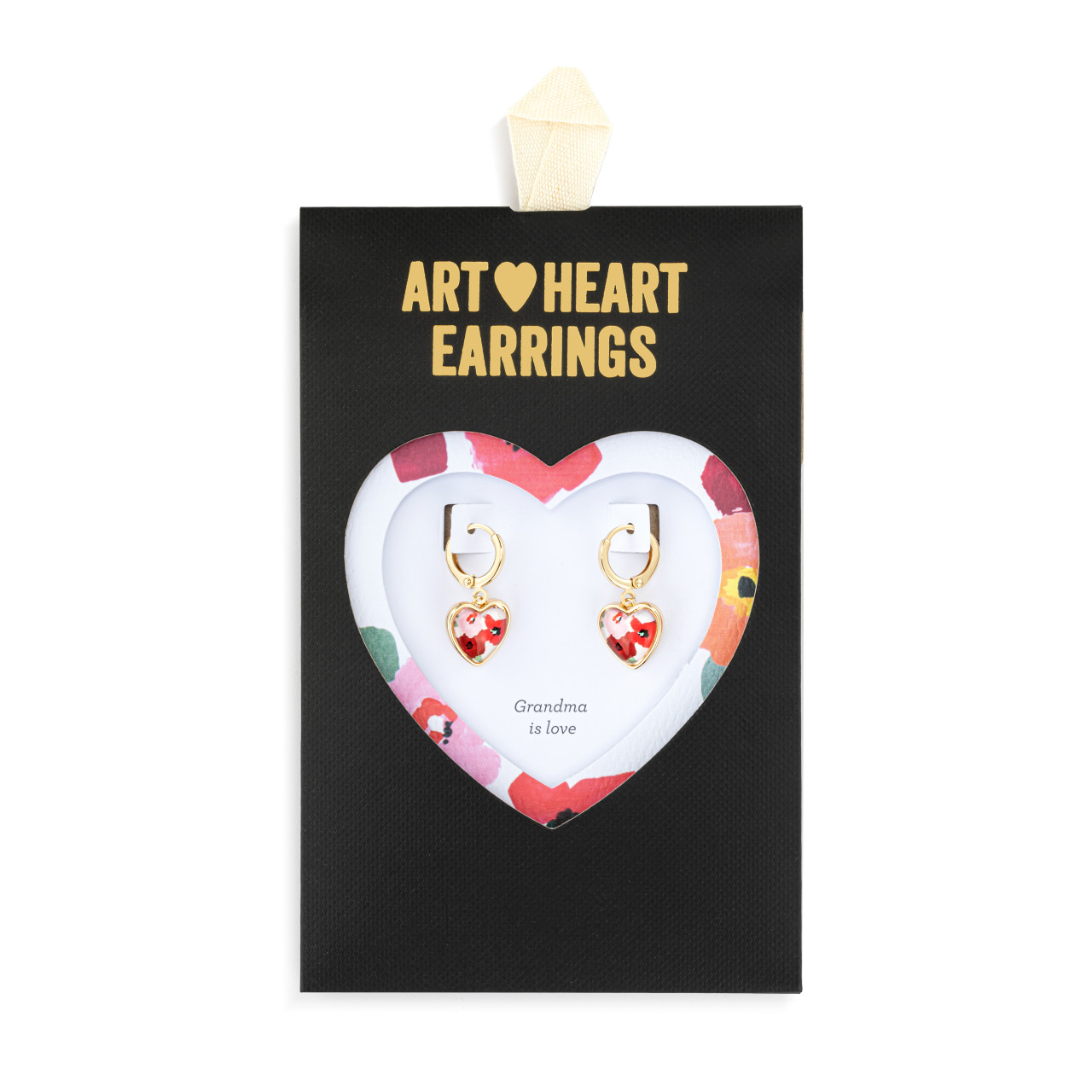 Art Heart Earrings - Grandma thumbnail