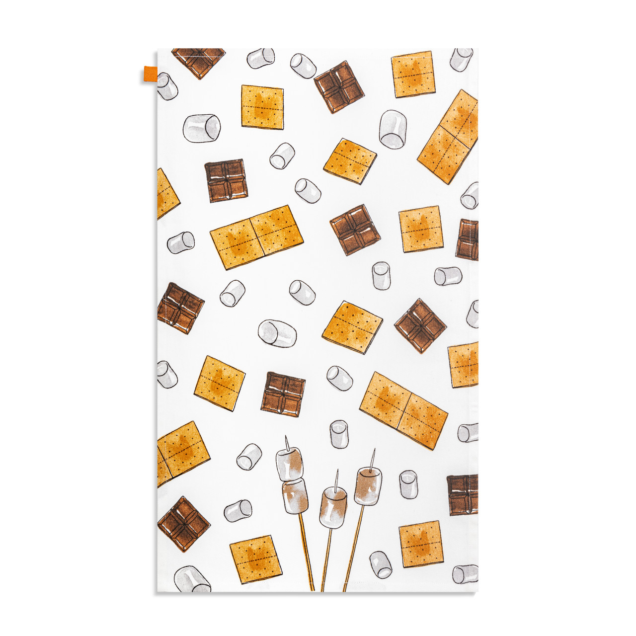 S'mores Ingredients Cotton Twill Kitchen Towel thumbnail