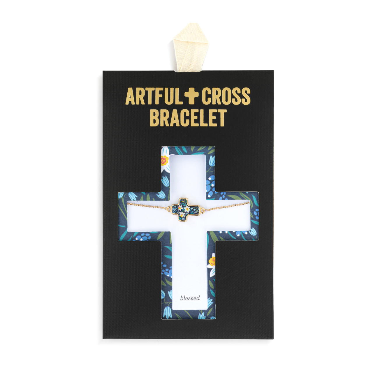 Artful Cross Bracelet - Blessed thumbnail