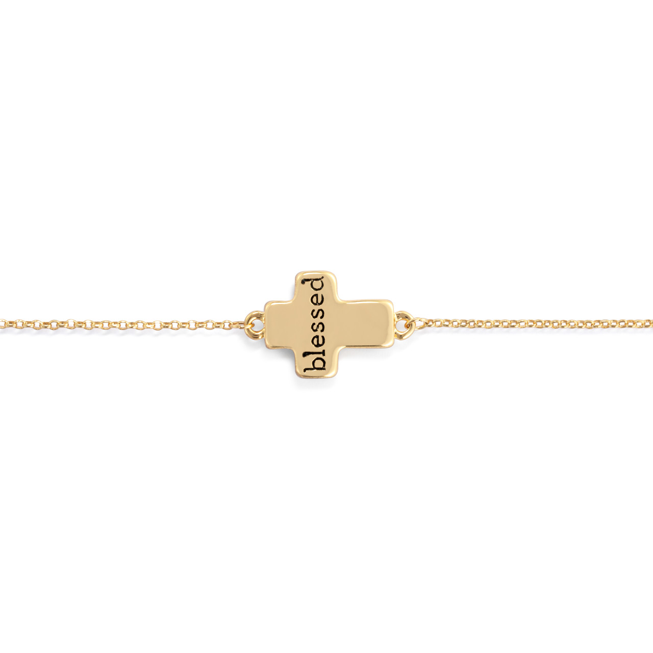Artful Cross Bracelet - Blessed thumbnail