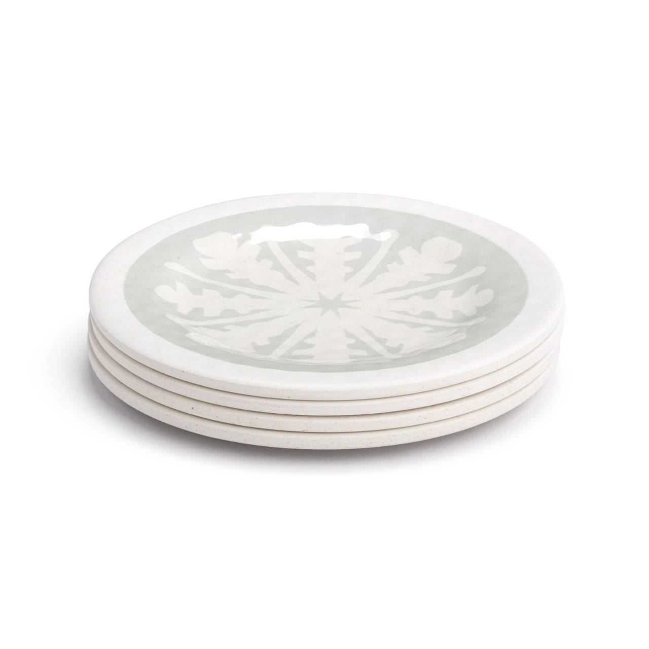 Snowflake Melamine Appetizer Plates - Set of 4 thumbnail