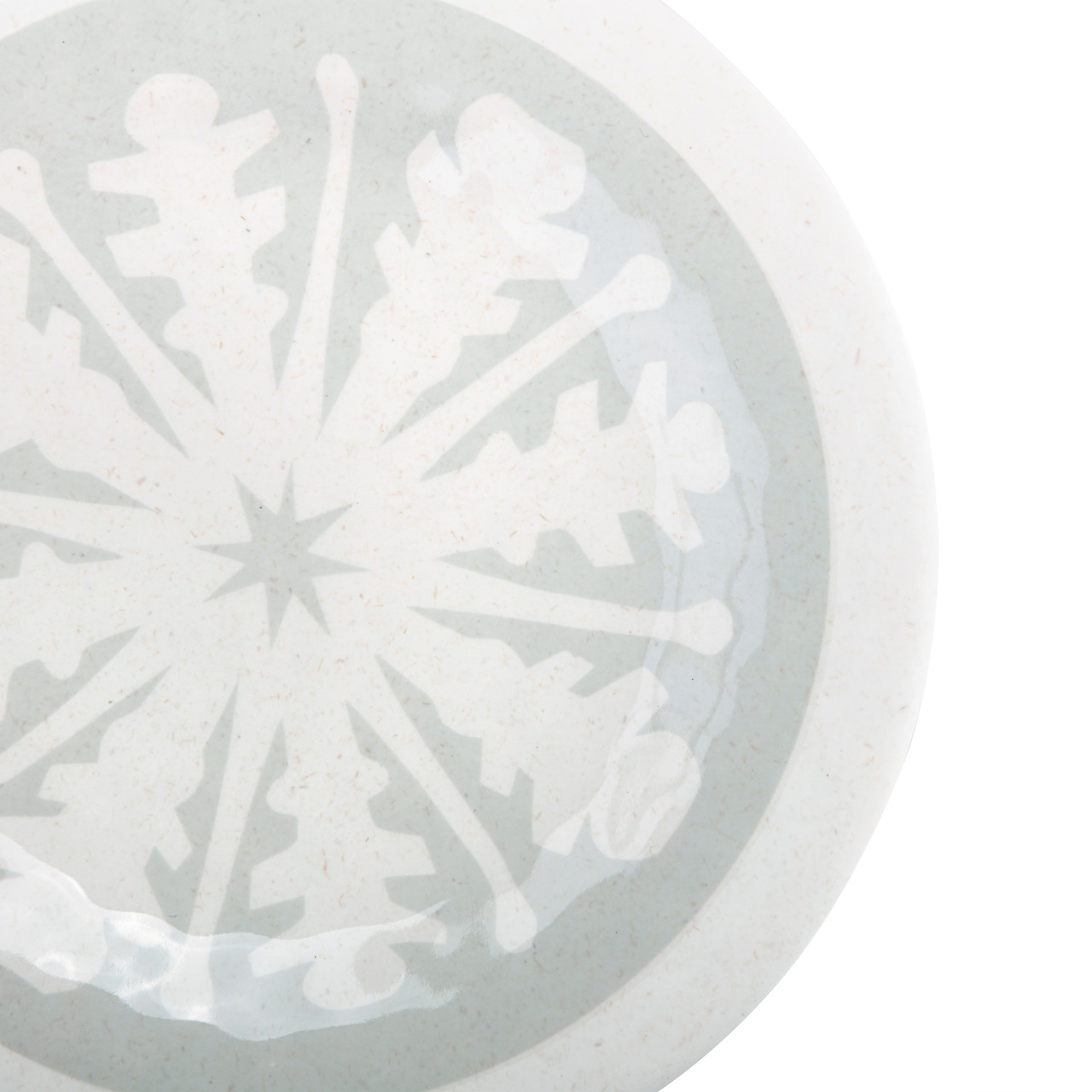 Snowflake Melamine Appetizer Plates - Set of 4 thumbnail