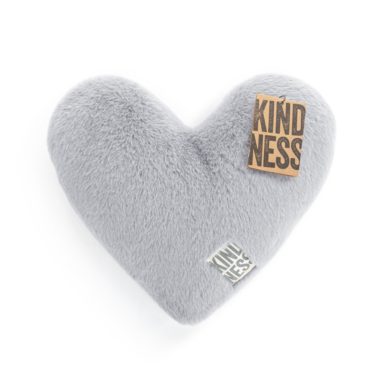 Sharing Kindness Smoke Gray Weighted Heart Pillow 11.5" x 10" thumbnail