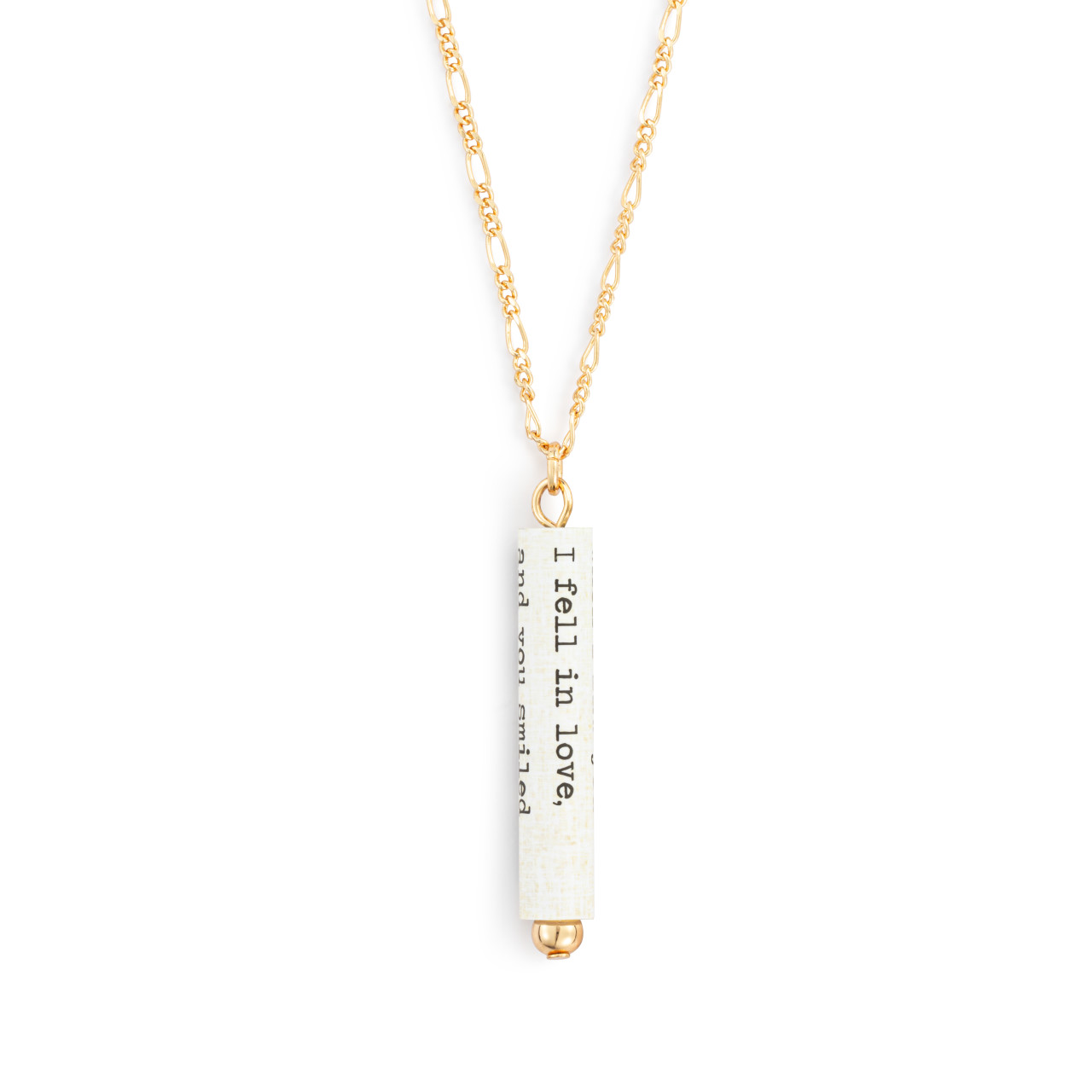 Fell in Love Quote Necklace thumbnail