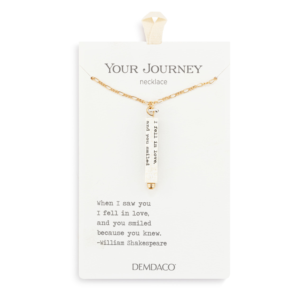 Fell in Love Quote Necklace thumbnail