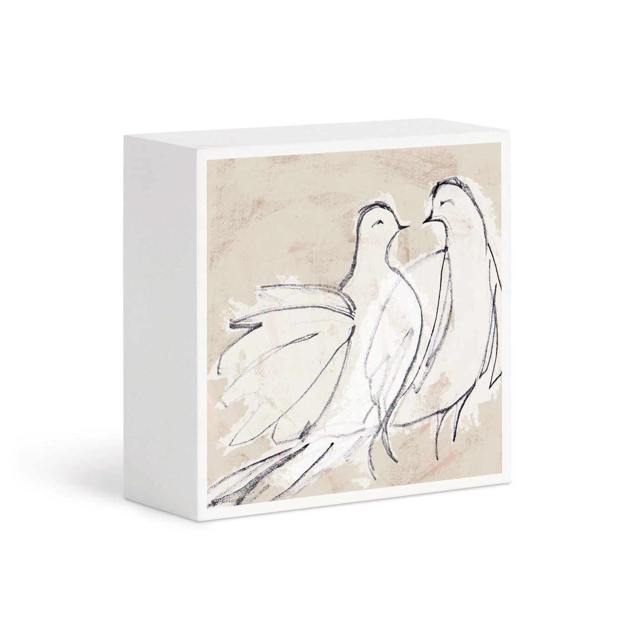 Dove Pair Wall Art - 4"sq thumbnail