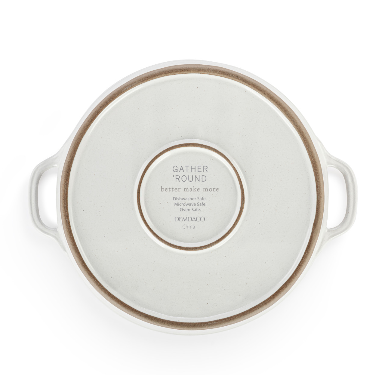 White Gather 'Round Pie Dish thumbnail
