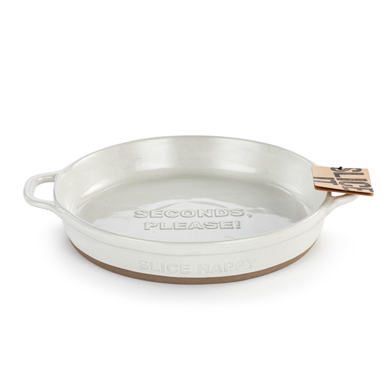 White Gather 'Round Pie Dish thumbnail