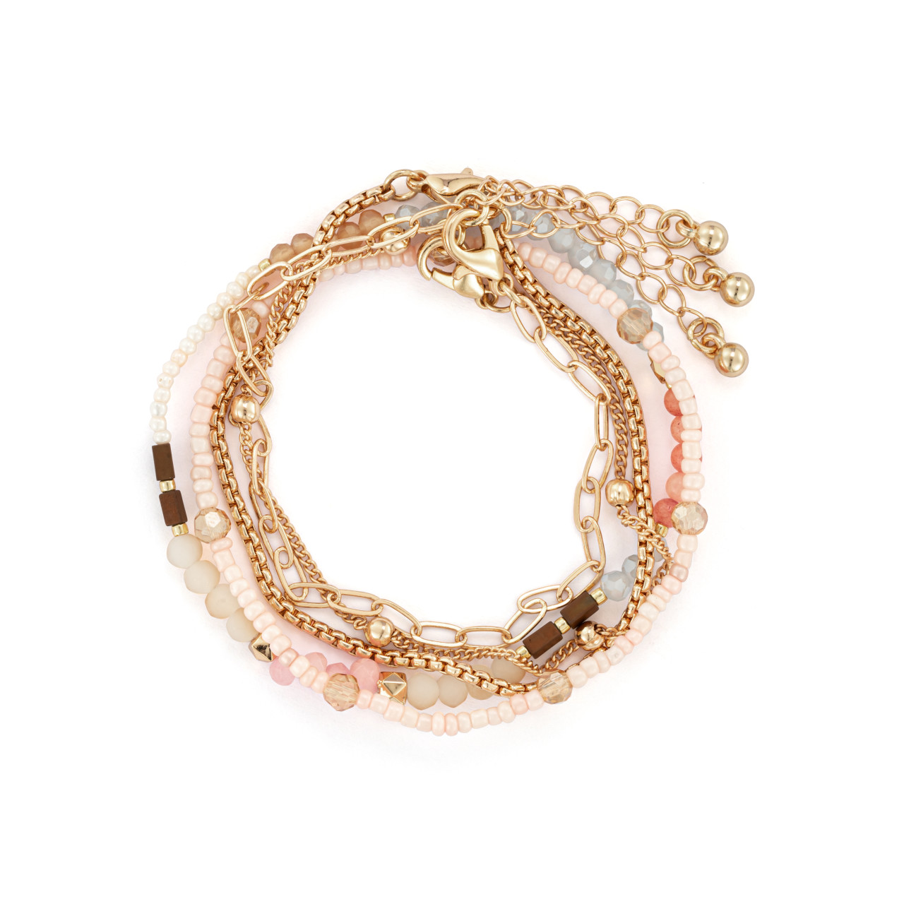Bracelet Set of 5 - Multicolor Gold thumbnail