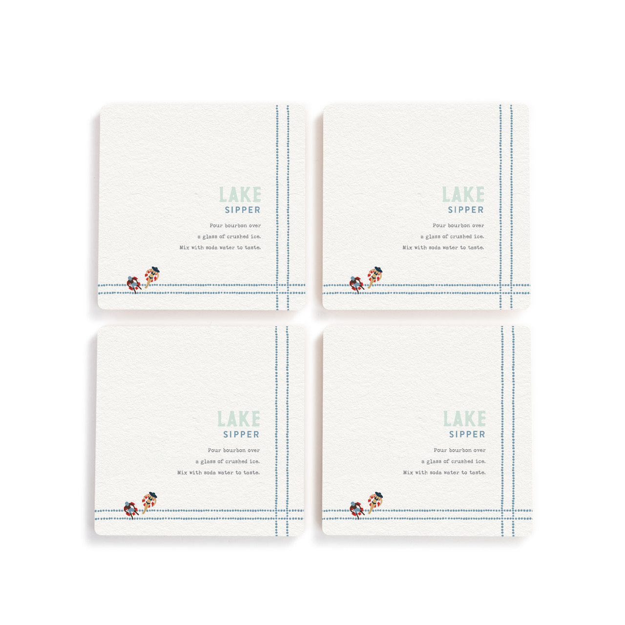 Recipes Lake Sipper Coasters - Set of 4 thumbnail