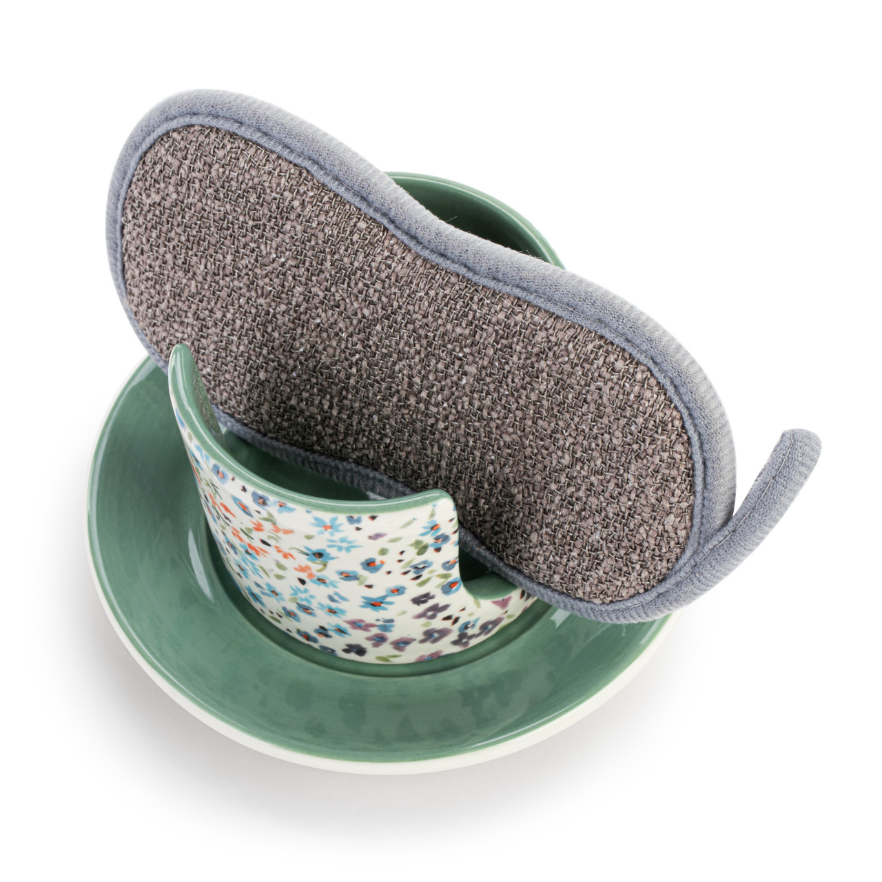 Tiny Floral Soap Dish with Sponge thumbnail