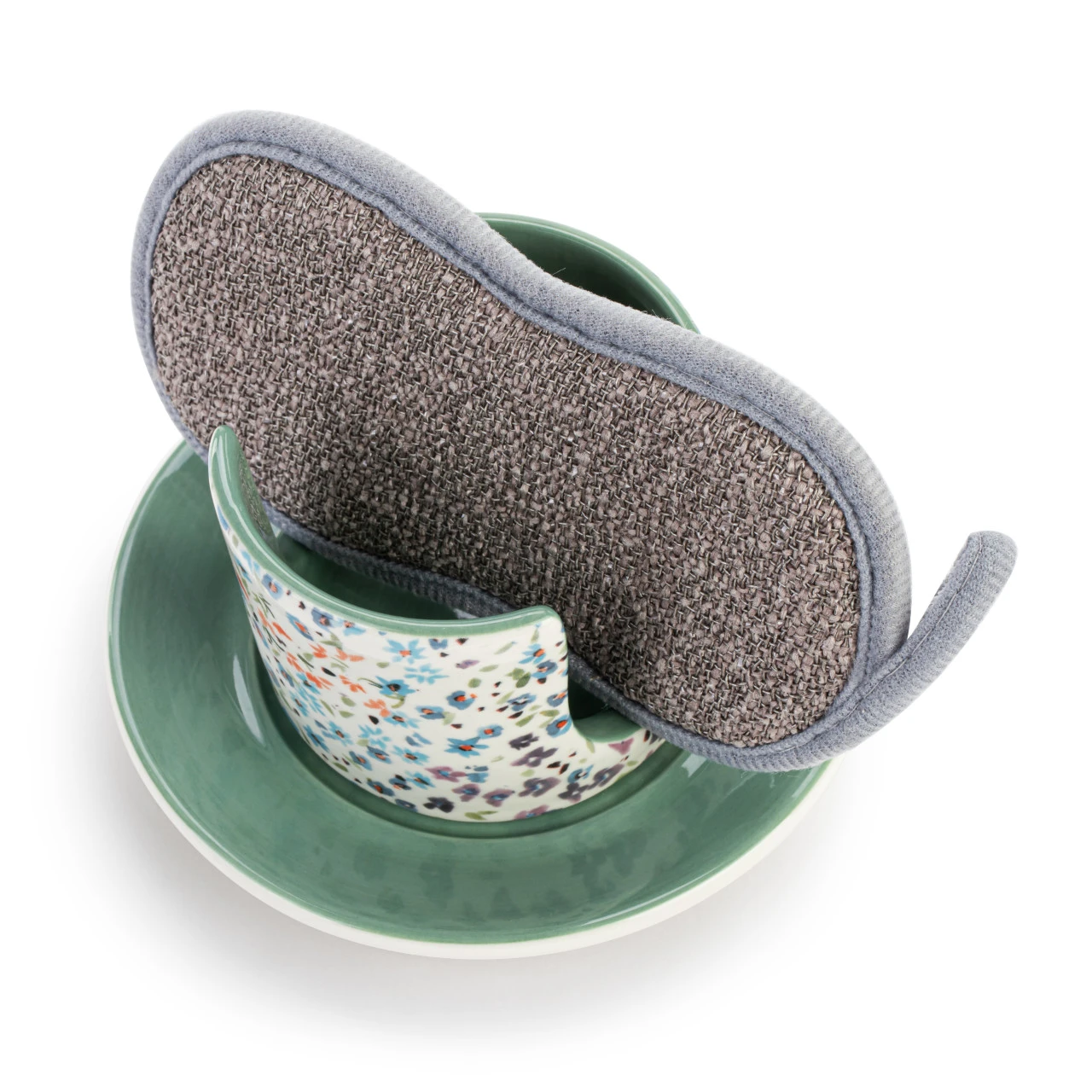 Tiny Floral Soap Dish with Sponge thumbnail